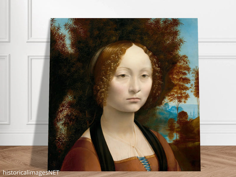 Leonardo da Vinci Ginevra de' Benci portrair .