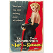The Lady from Shangai movie poster. Rita Hayworth and Orson Welles.