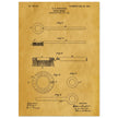 Toothbrush patent illustration by H E Sandiford.