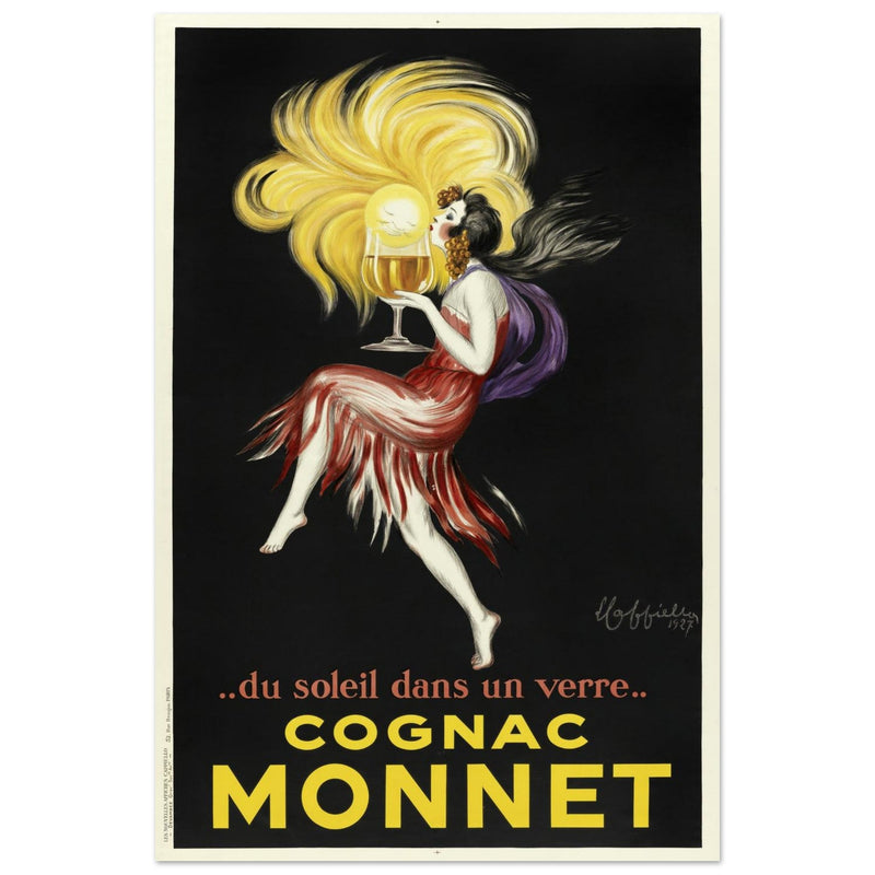 Cognac Monnet advertising vintage poster by Leonetto Cappiello.