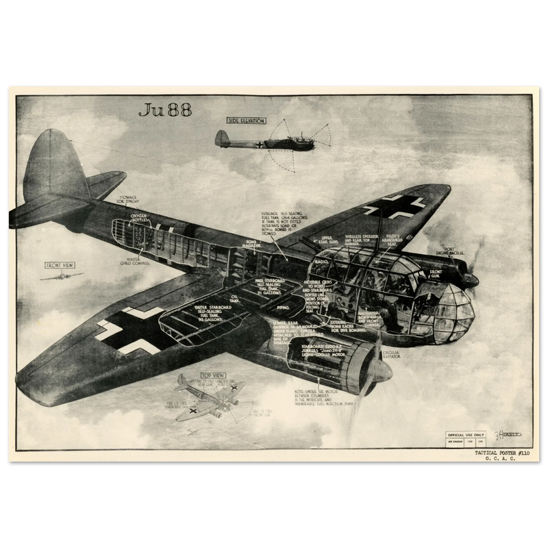 Junkers Ju 88  german combat aircraft of II World War