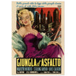 Giungla d' Asfalto ( The Asphalt Jungle ) historic italian movie poster reproduction.