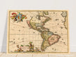 Ancient map print of America by Visher.