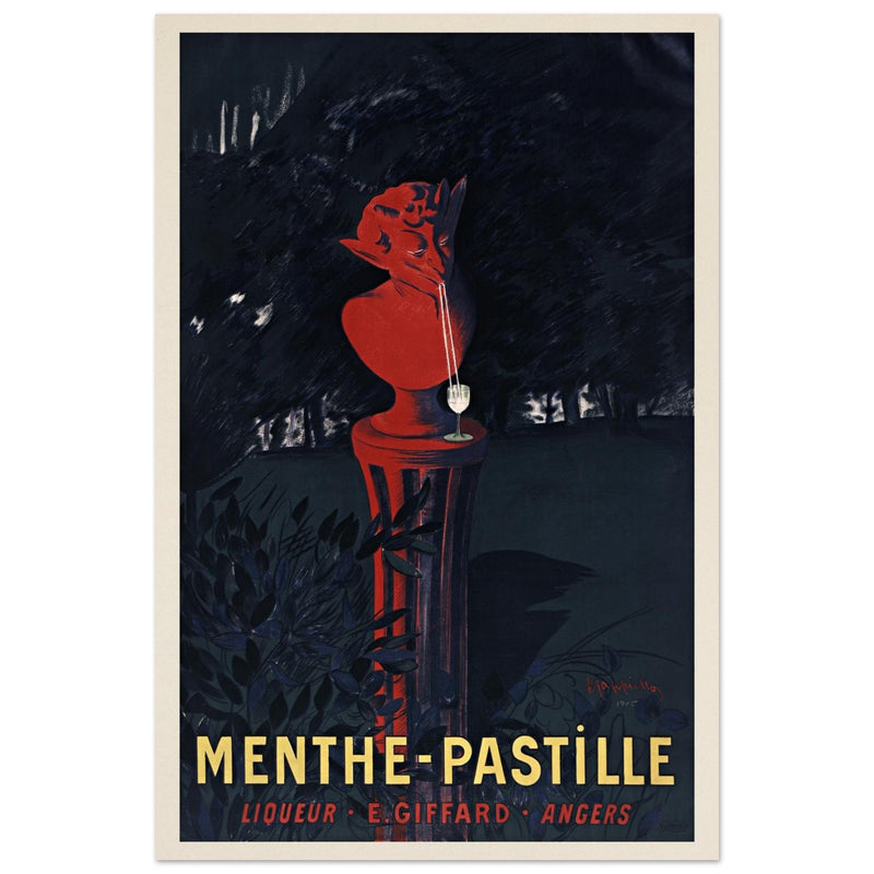 Menthe Pastille Liqueur advertising vintage poster by Leonetto Cappiello.