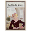 La Mode Chic old vintage fashion magazine cover from the 30s.