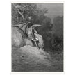Gustave Dore Paradise Lost engraving .Satan's contemplation upon observing the beauty of Earth.