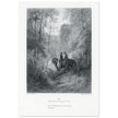 Gustave Dore illustration of King Arthur legend . The Dawn of Love. From the book Idylls of the King by Alfred Tennyson.