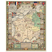 Historical Map of the American Expeditionary Force World War I by Ezra C. Stiles and Paul C. Bowman