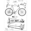 Vintage bicycle patent 1899 by M. C Johnson.