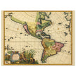 Ancient map of America by Carel Allard. XVII Century.