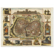 Jerusalem ancient map XVII Century by Daniel Stoopendael.