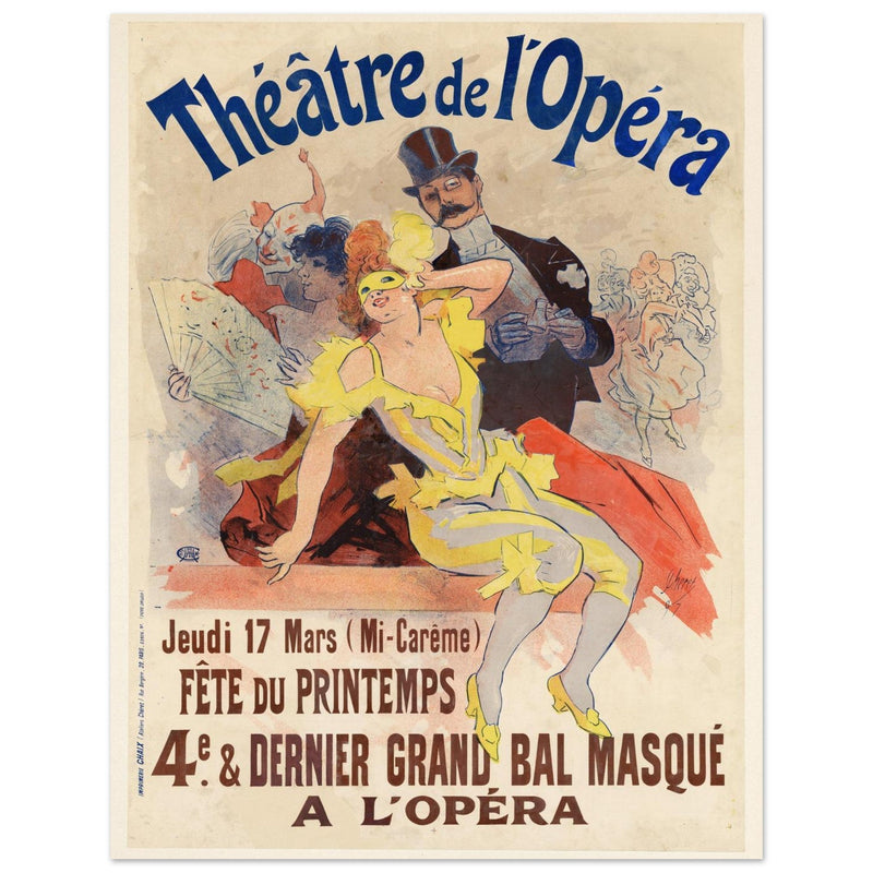 Theatre de l'Opera. 1898 vintage print historic poster .