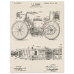 Motorcycle old patent by G. W Manson.