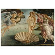 The birth of Venus by Sandro Botticelli. Greek Mythology art print of antique painting.