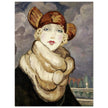 Portrait of a Girl in a Fur Coat by Gerda Wegener.