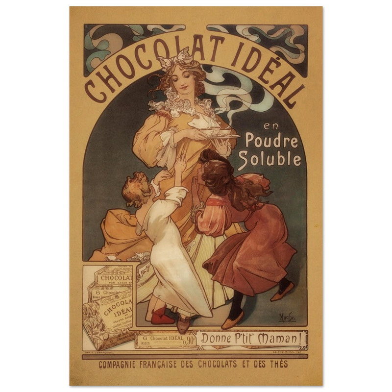 Art Nouveau Alphonse Mucha Chocolat Ideal.