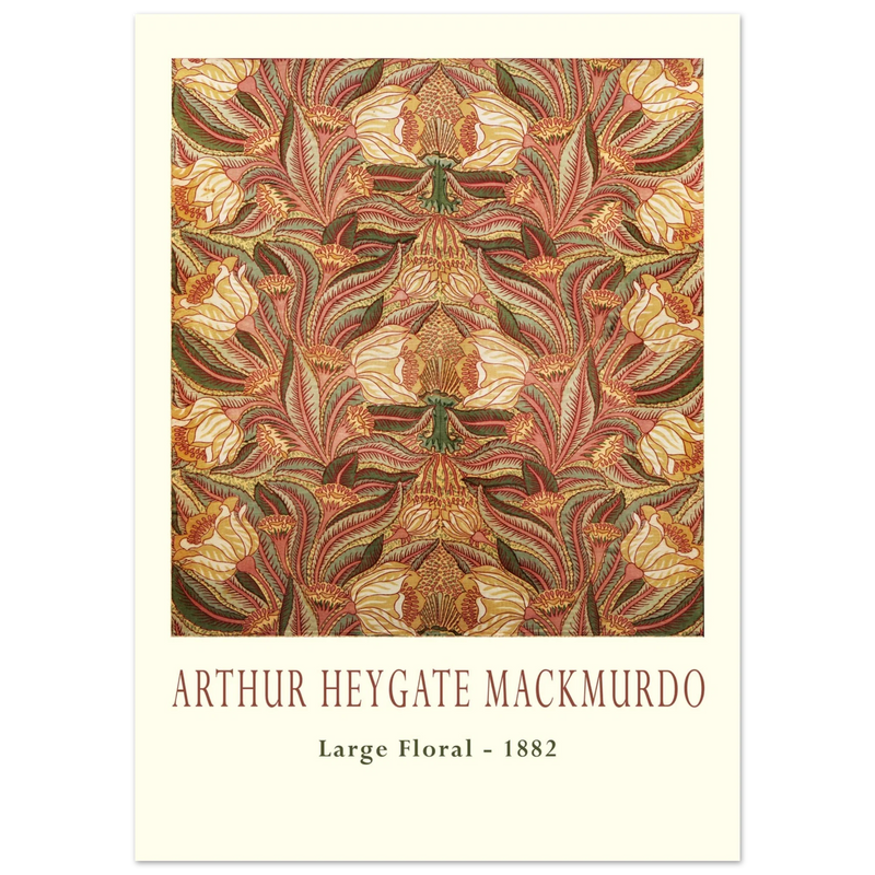 Arthur Heygate Mackmurdo Large floral 1882.