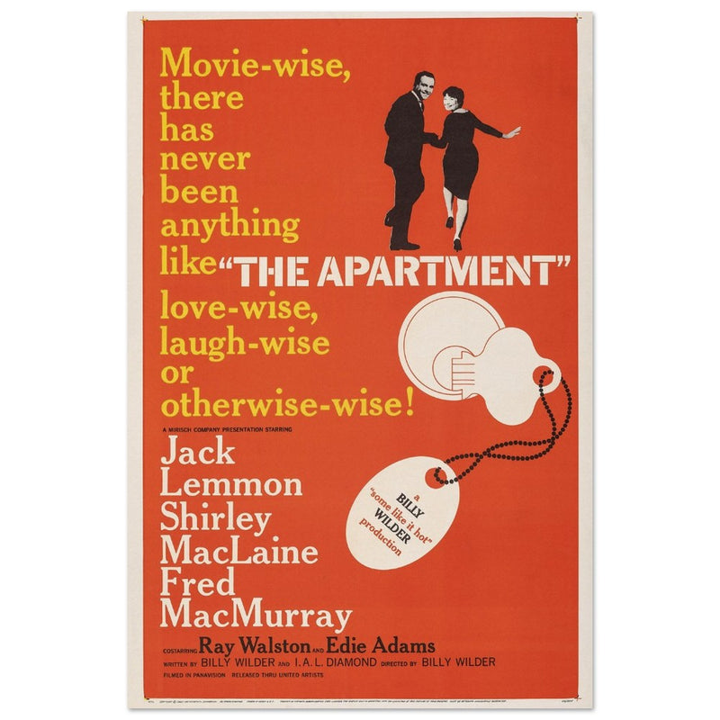 Billy Wilder The Apartment movie poster.