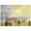 Approach to Venice by Joseph Mallord William Turner. Antique abstract painting of Venice Italy.
