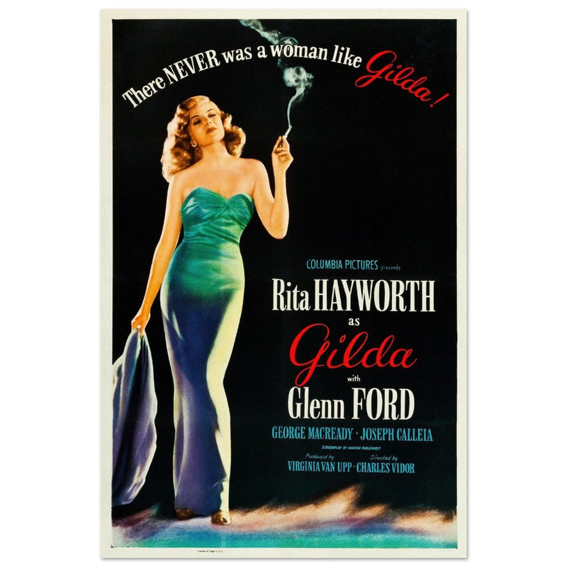 Gilda with Rita Hayworth and Glen Ford movie poster.