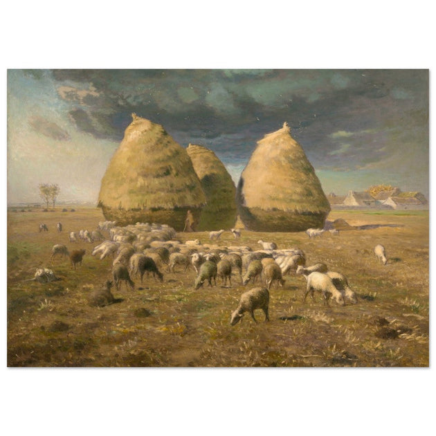 Haystacks Autumn by Jean François Millet.
