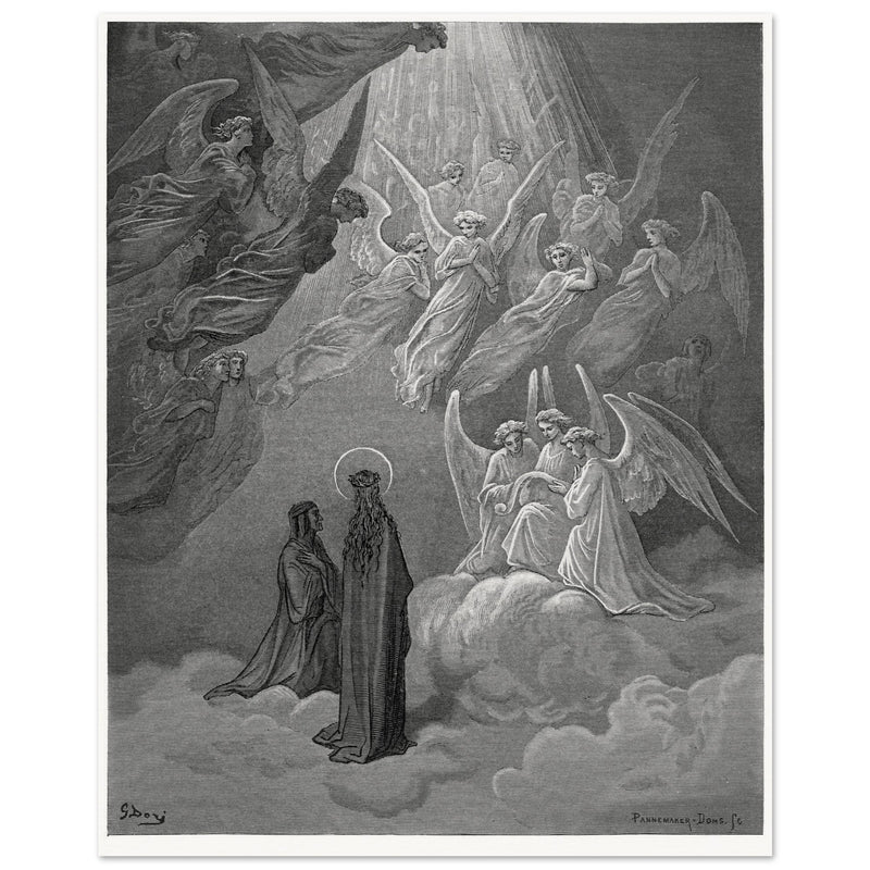 Gustave Dore illustration in the Paradise section in The Divine Comedy.