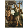 Pallas and the Centaur by Sandro Botticelli. Antique painting art print. Greek mythology.
