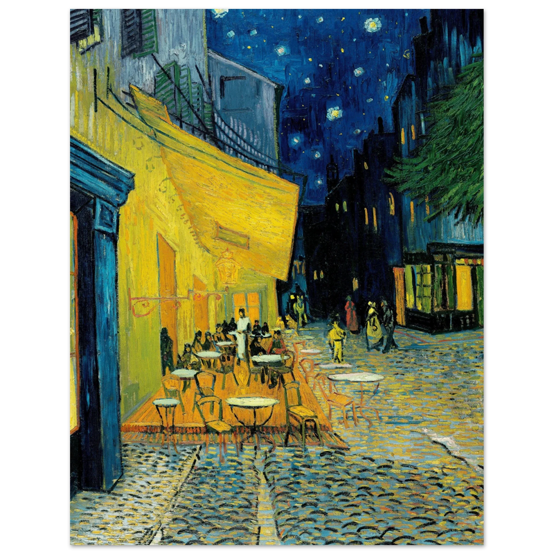 Terrace of a café at night Place du Forum by Vincent Van Gogh