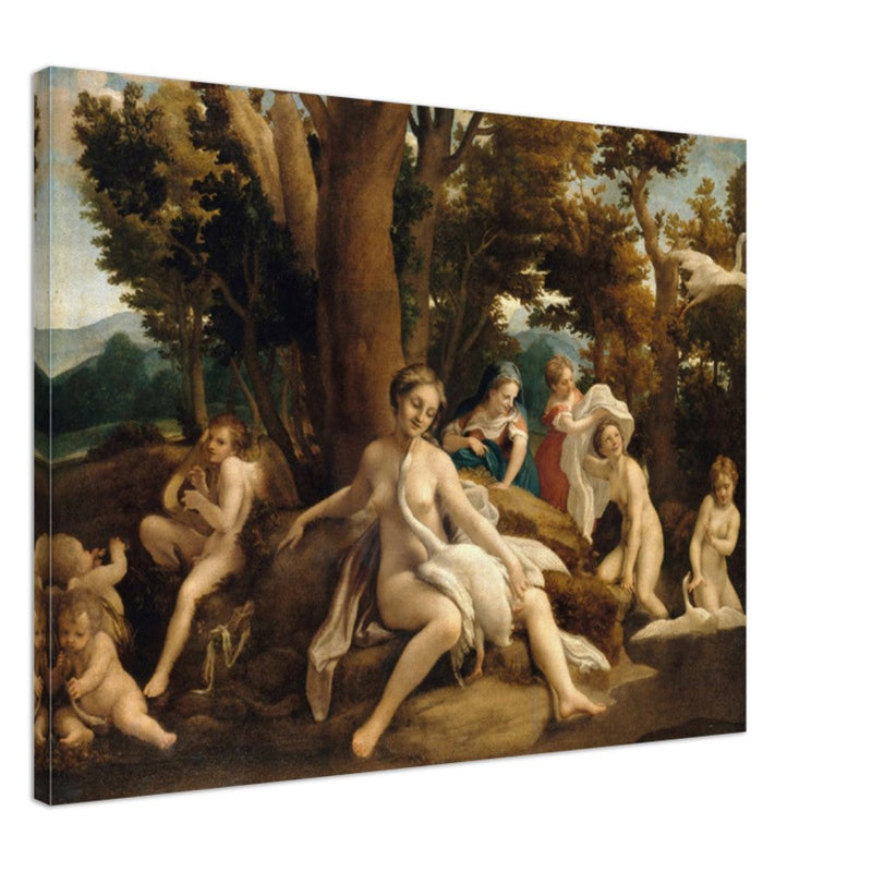 Leda and the Swan by Antonio da Correggio ca. 1532.