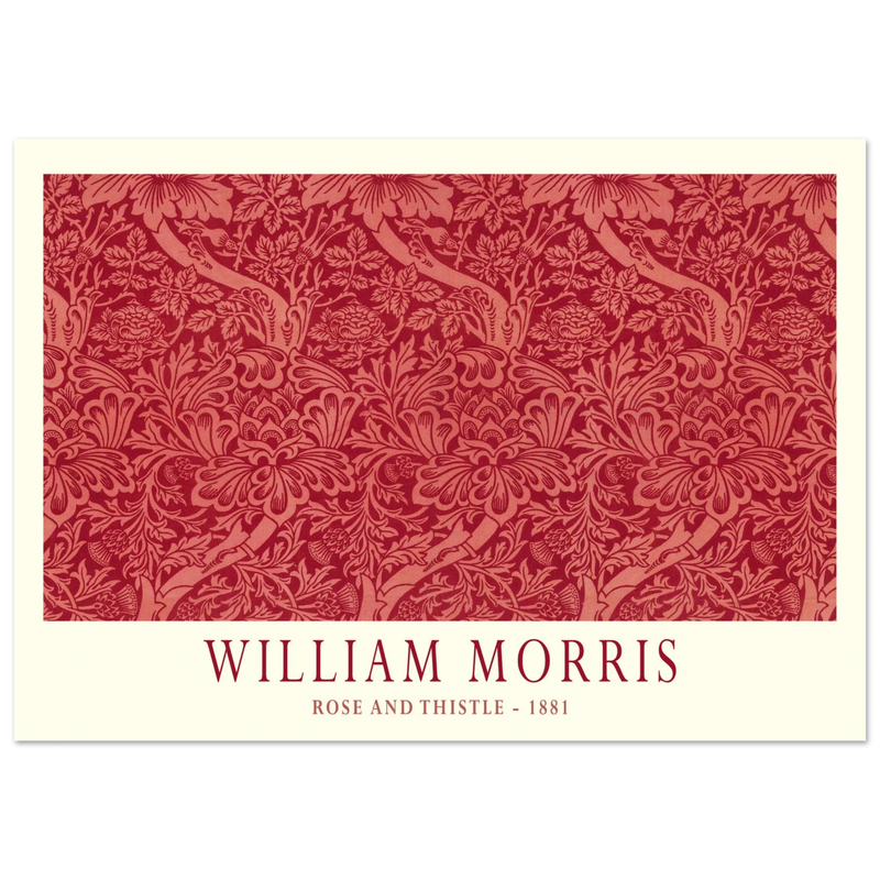 William Morris Rose and Thistle 1881.