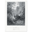 Gustave Dore illustration of King Arthur legend . The Dawn of Love. From the book Idylls of the King by Alfred Tennyson.