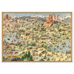 Tour with Confidence with Shell  illustrated vintage map  by Don Bloodgood.