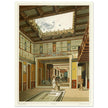 Roman courtyard in Pompeii by G. Discanno book project by Fausto and Felice Niccolini.