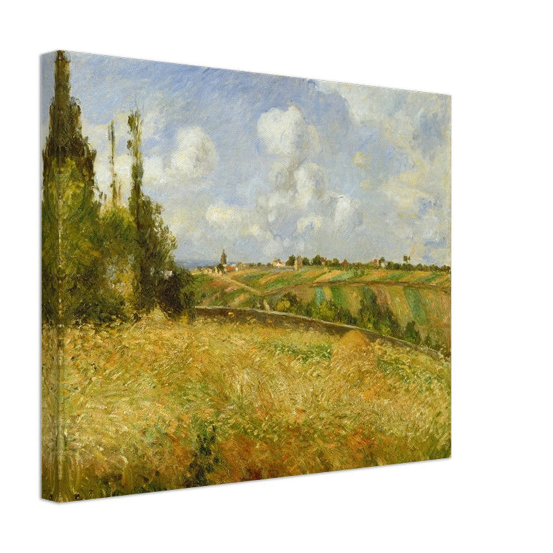 A Rye Field, Hill of Gratte Coqs Pontoise by Camille Pissarro 1877.