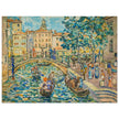 Canaletto antique painting in Venice Italy. Bacino di S. Marco.