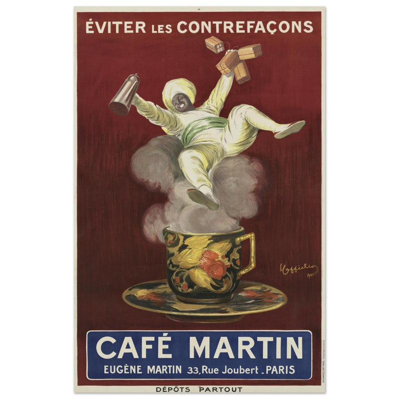 Cafe Martin vintage advertising by artist Leonetto Cappiello.