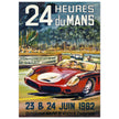 Le Mans 24 hours sports car race vintage print  1962. poster by Belegond.