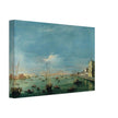 Giudecca Canal and the Zattere in Venice Italy. Antique painting by Francesco Guardi 1757.
