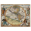 Ancient map of America XVI century by Theodor de Bry.