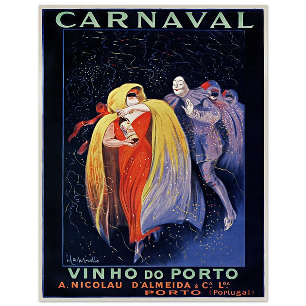 Carnaval Vinho do Porto ( Porto wine) vintage advertising 1911 by Leonetto Cappiello.