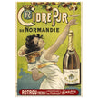 Cidre Pur vintage cider drink advertising.