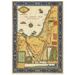 The Picture Map of the Holy Land by Harold Haven Brown . Biblical Palestine vintage map.