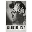 Billie Holiday concer music poster in New York City Town Hall in 1946.