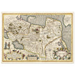 Ancient map of Russia by Jodocus Hondius  1633.