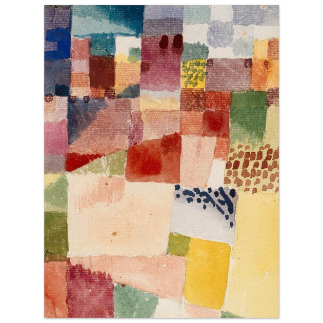 Paul Klee Motiv aus Hammamet abstract painting.