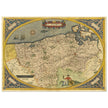 Ancient map of Flandria by Abraham Ortelius 1584. Vintage map  .