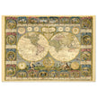 Ancient world map of 1776 by Abbe Clouet Double hemisphere world map.