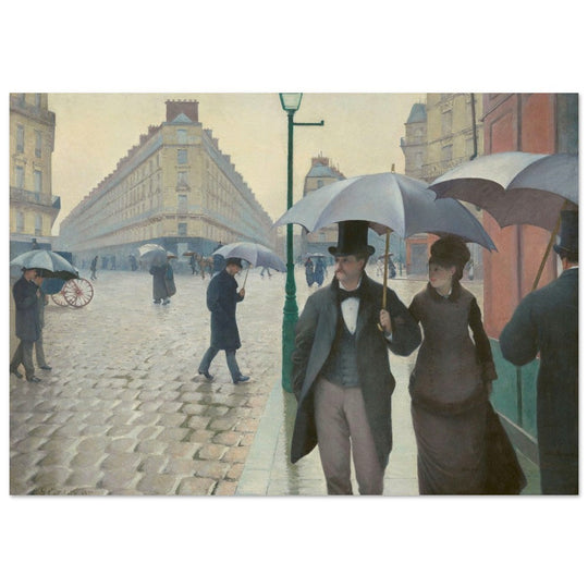Paris Street Rainy Day by Gustave Caillebotte 1877.