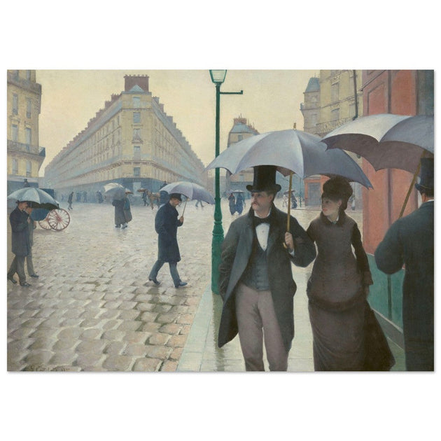 Paris Street Rainy Day by Gustave Caillebotte 1877.
