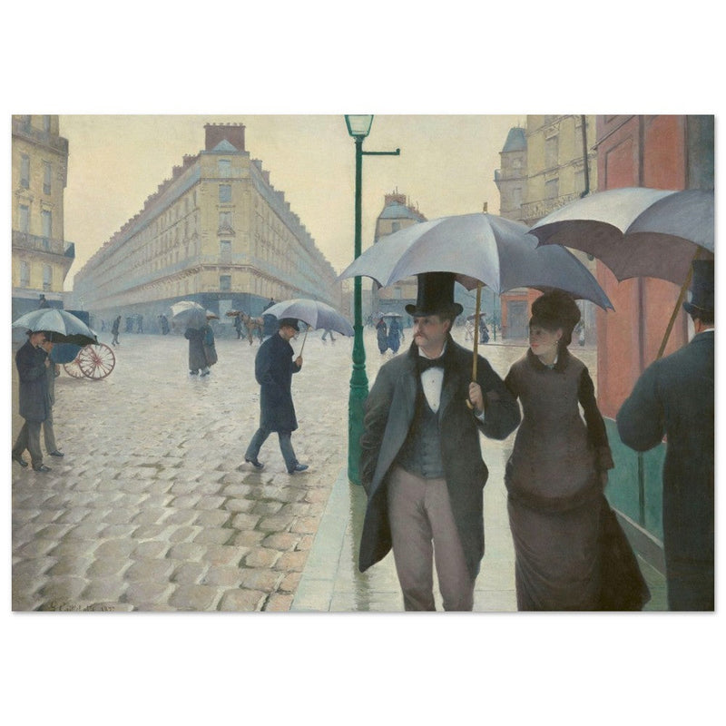 Paris Street Rainy Day by Gustave Caillebotte 1877.